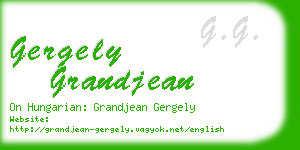 gergely grandjean business card